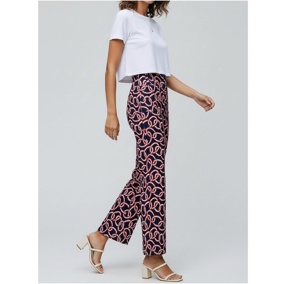 MAEVE x ANTHROPOOGIE Colette Cropped Wide-Leg Ponte Pants, Blue/Midnight, 24” - Picture 2 of 14